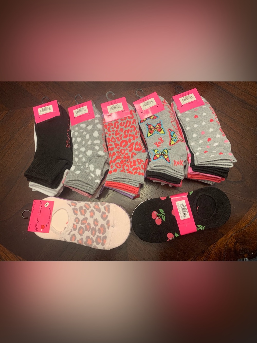 Lot of Betsey Johnson Low-Cut Socks